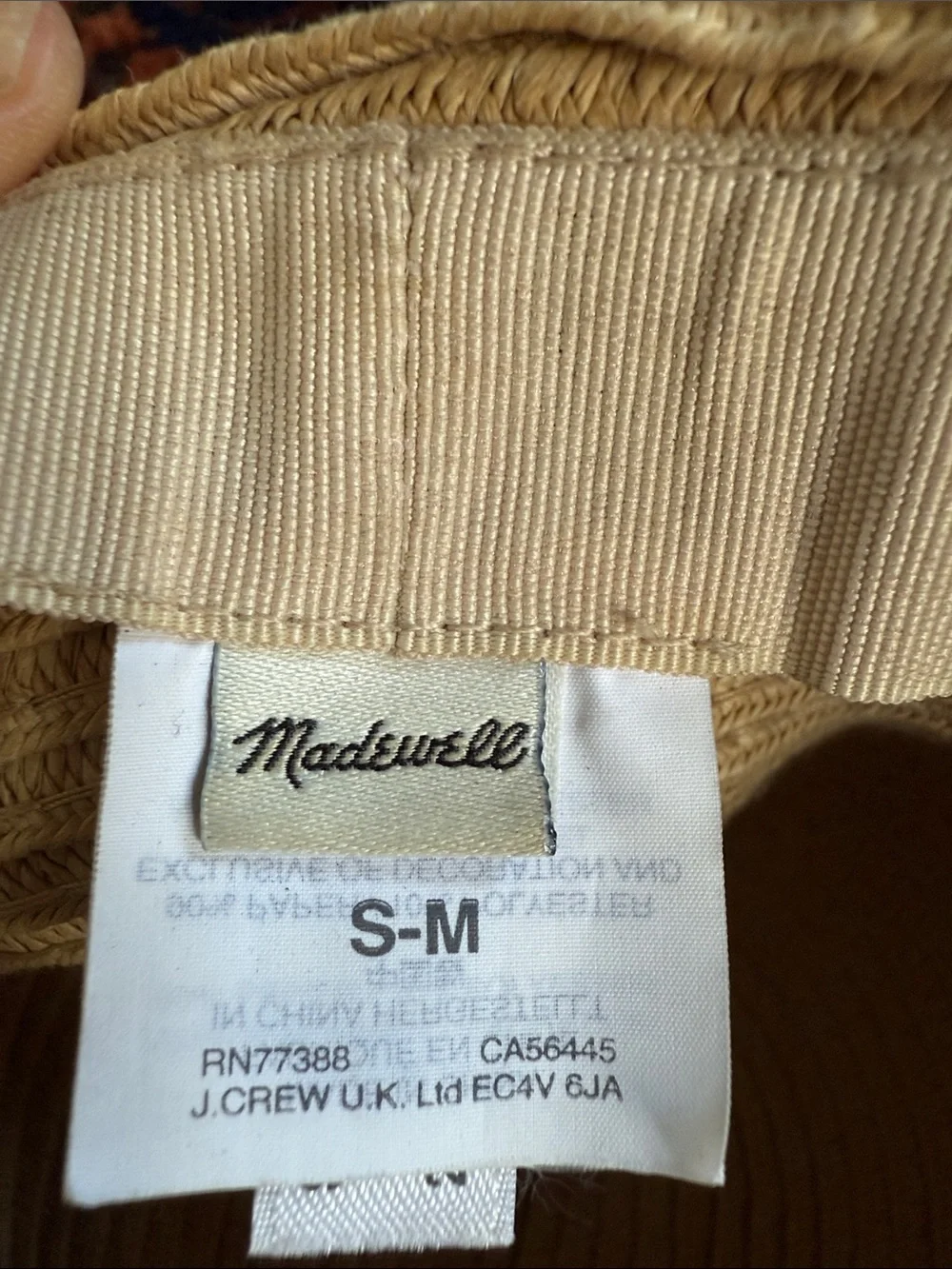 Madewell Straw Sun Hat - Cream